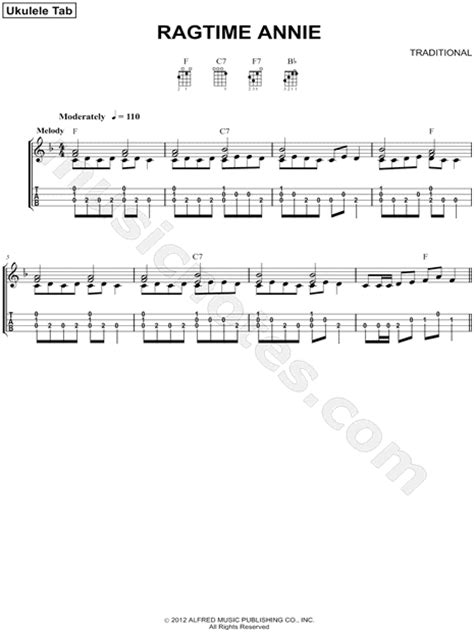 ragtime uke tabs.